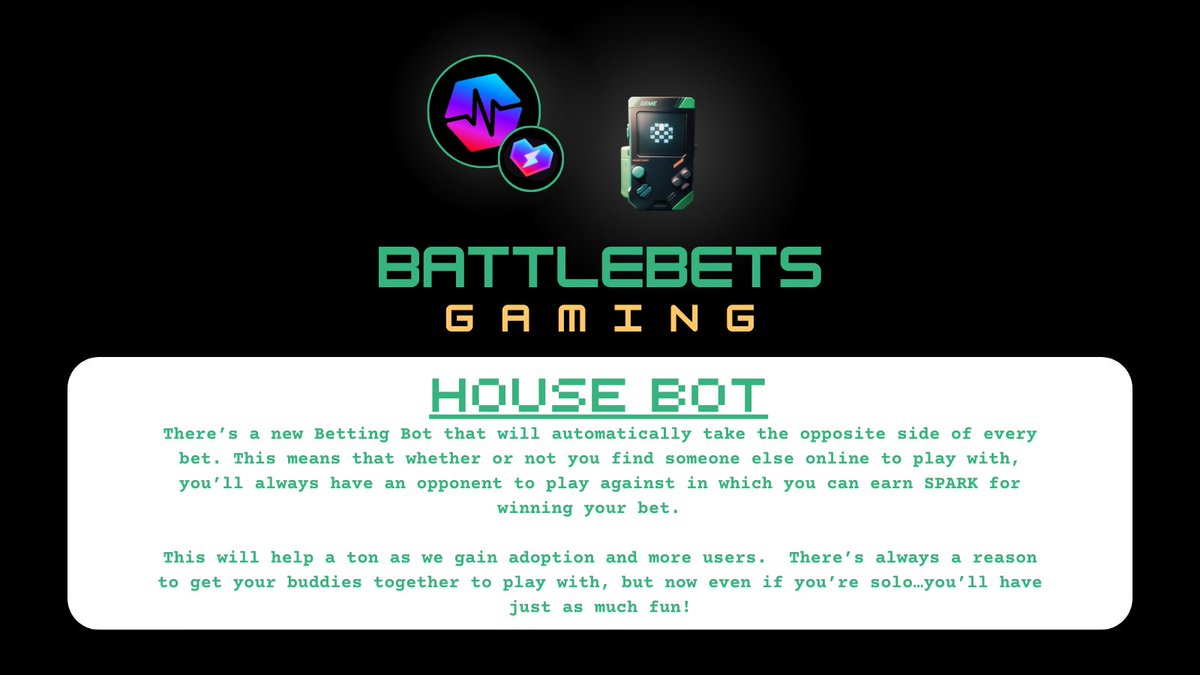 Battle_Bets's tweet photo. Exciting News! 🎉
Introducing the new Betting Bot 🤖
No need to hunt for opponents💪
Win bets, earn SPARK 🔥
Join the fun, anytime, anywhere! 🎮
✅Website https://t.co/8qSCjQTKJe 
🎮Twitch https://t.co/cElTxxsUnP
✖️Twitter https://t.co/uT790nn6Hg

@sparkswap_  #saltybets https://t.co/NWKZmpfn6r