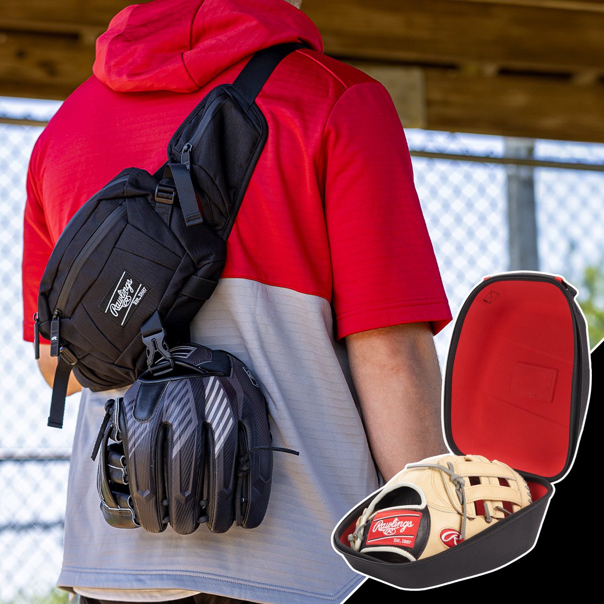 RawlingsSports's tweet image. The brand new Rawlings sling bag and glove cribs are live! Perfect for on and off the field, shop now on Rawlings.com! 👌 

#TeamRawlings