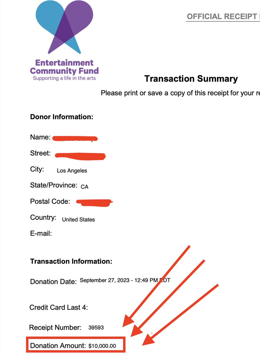 WGA Strike Shirts (@wgastrikeshirts) on Twitter photo Today seems like a good day to announce that with this new $10k donation...
WE HAVE NOW DONATED $100,000 to <a href="/alifeinthearts/">Entertainment Community Fund</a>!
It's an unbelievable feeling and it's a credit to all of YOU who purchased shirts, hats and tote bags.
Here's a quick thread on how we got here 1/x Today seems like a good day to announce that with this new $10k donation...
WE HAVE NOW DONATED $100,000 to <a href="/alifeinthearts/">Entertainment Community Fund</a>!
It's an unbelievable feeling and it's a credit to all of YOU who purchased shirts, hats and tote bags.
Here's a quick thread on how we got here 1/x