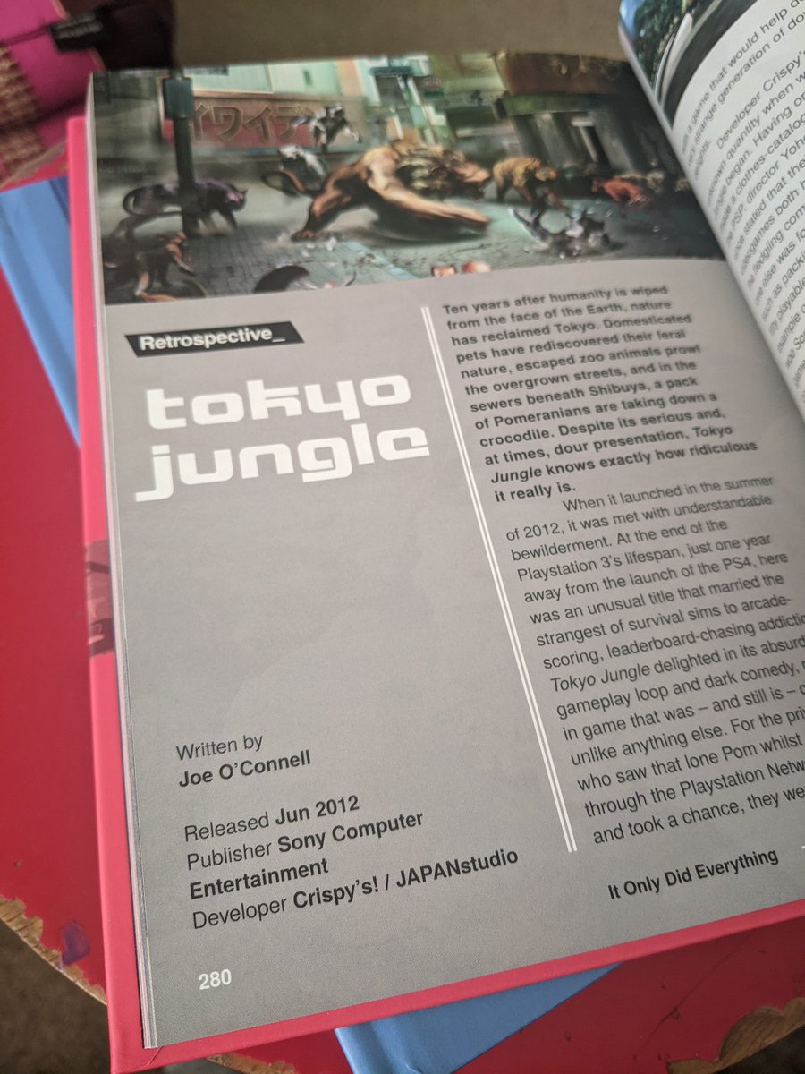 Aah my copy of 'It Only Did Everything' arrived! I wrote three retrospectives for this book about some really special games - very proud of this 😊 Thanks to @2_Old_4_Gaming for the opportunity!!