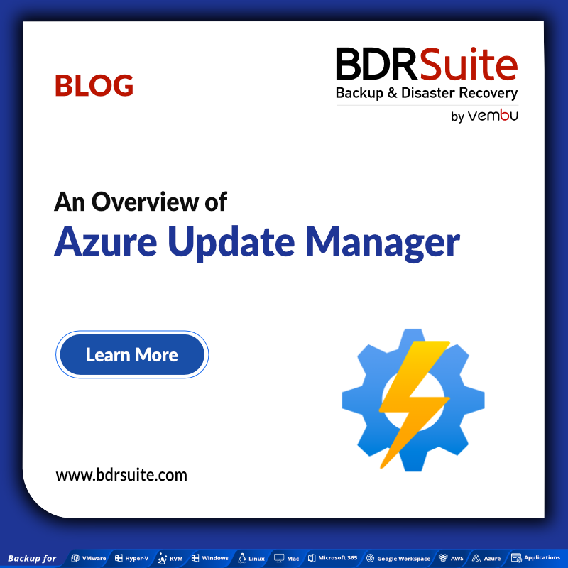 vembutech's tweet image. Stay ahead with #AzureUpdateManager! Keep your Azure infrastructure updated effortlessly. Learn more about this essential tool for seamless maintenance and security.zurl.co/vy8y