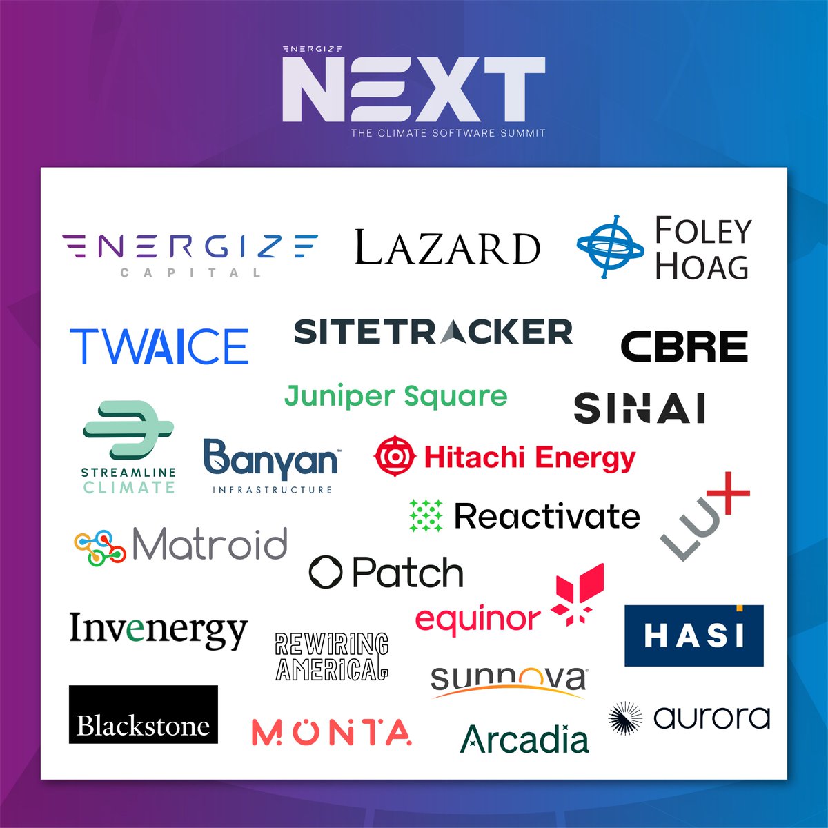 Our team is gearing up to host our flagship event, Energize NEXT: The Climate Software Summit, next week! We're excited to convene #climatetech innovators, operators and investors in our home city as part of #ChicagoClimateWeek🌎