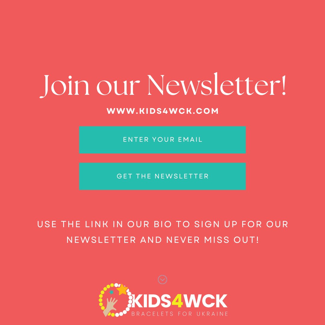 Join our Newsletter? It is the easiest way to never miss out on updates and deals! . . . #newsletter #jointoday #signup #updates #deals #Kids4WCK #Kidsforukraine #WCK #Worldcentralkitchen #Chefsforukraine