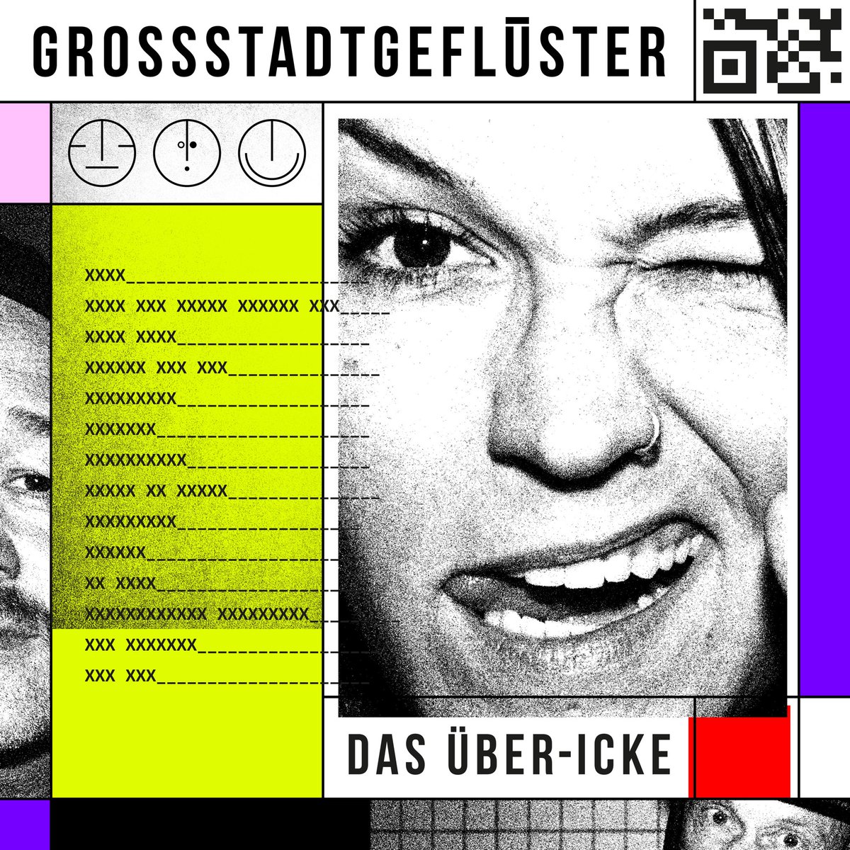 GSGF's tweet photo. Verehrte Anwesende, 
wir präsentieren: Das Album-Cover. 
Kommt am 09.02.24 aber ihr könnt es ab Freitag in diversen Varianten vorbestellen! Geil? Ja!
 😬🥳💜
Kussis eure Flüstis 

#grossstadtgeflüster #dasübericke #neuemusik #freude https://t.co/ZlFHbE6rtM