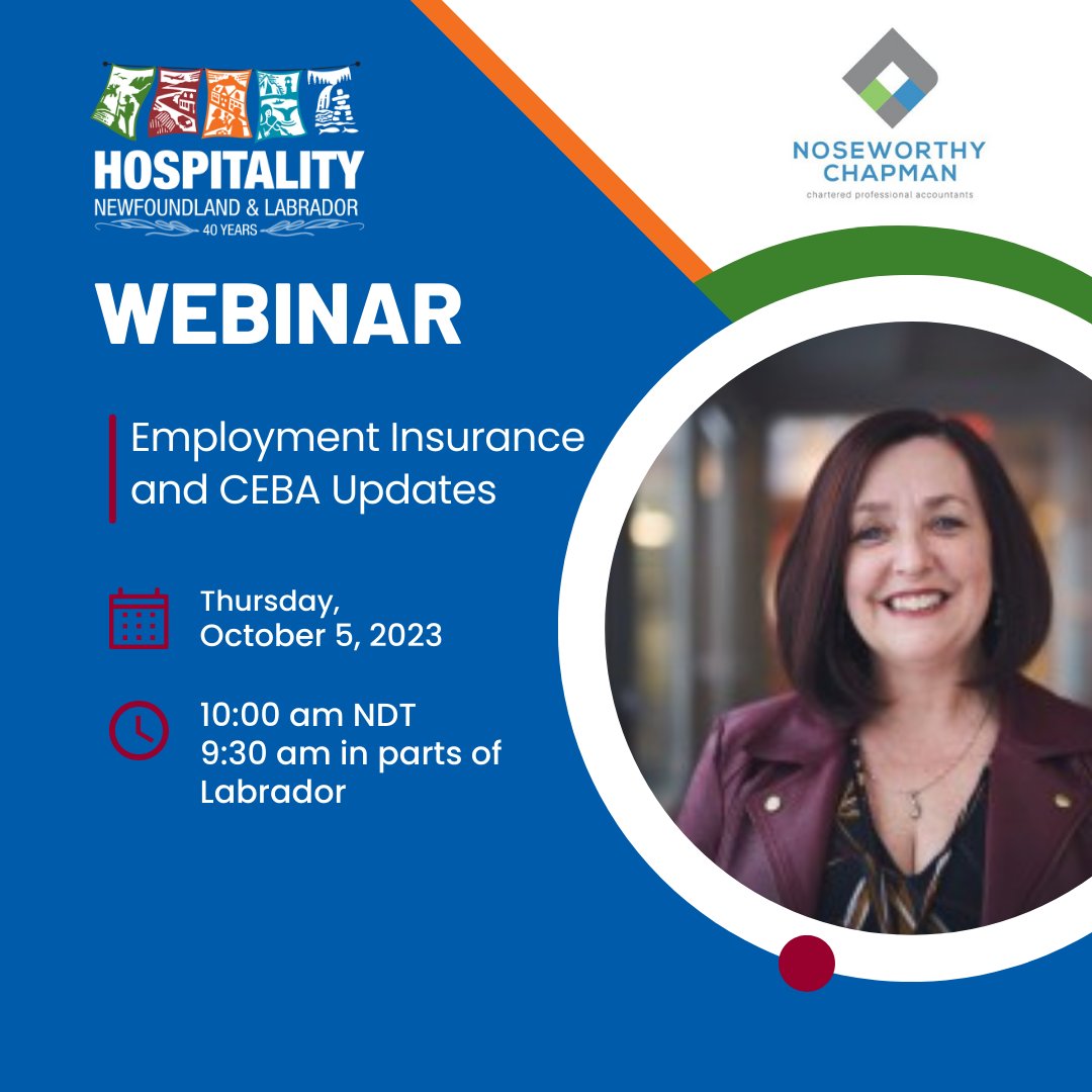 HospitalityNL's tweet photo. 🚨 Calling all tourism businesses in NL! 🚨 Get the lowdown on CEBA program updates and the implications of recent EI changes. Don't miss our upcoming webinar! Secure your spot today. https://t.co/yuCbpQYUkh https://t.co/KXY7uRejjK