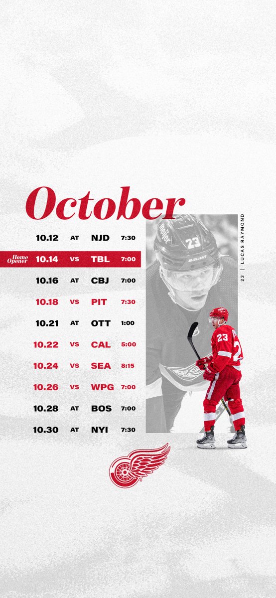 DetroitRedWings's tweet photo. October is right around the corner... ⏳

#WallpaperWednesday https://t.co/tJcp8uT5jh