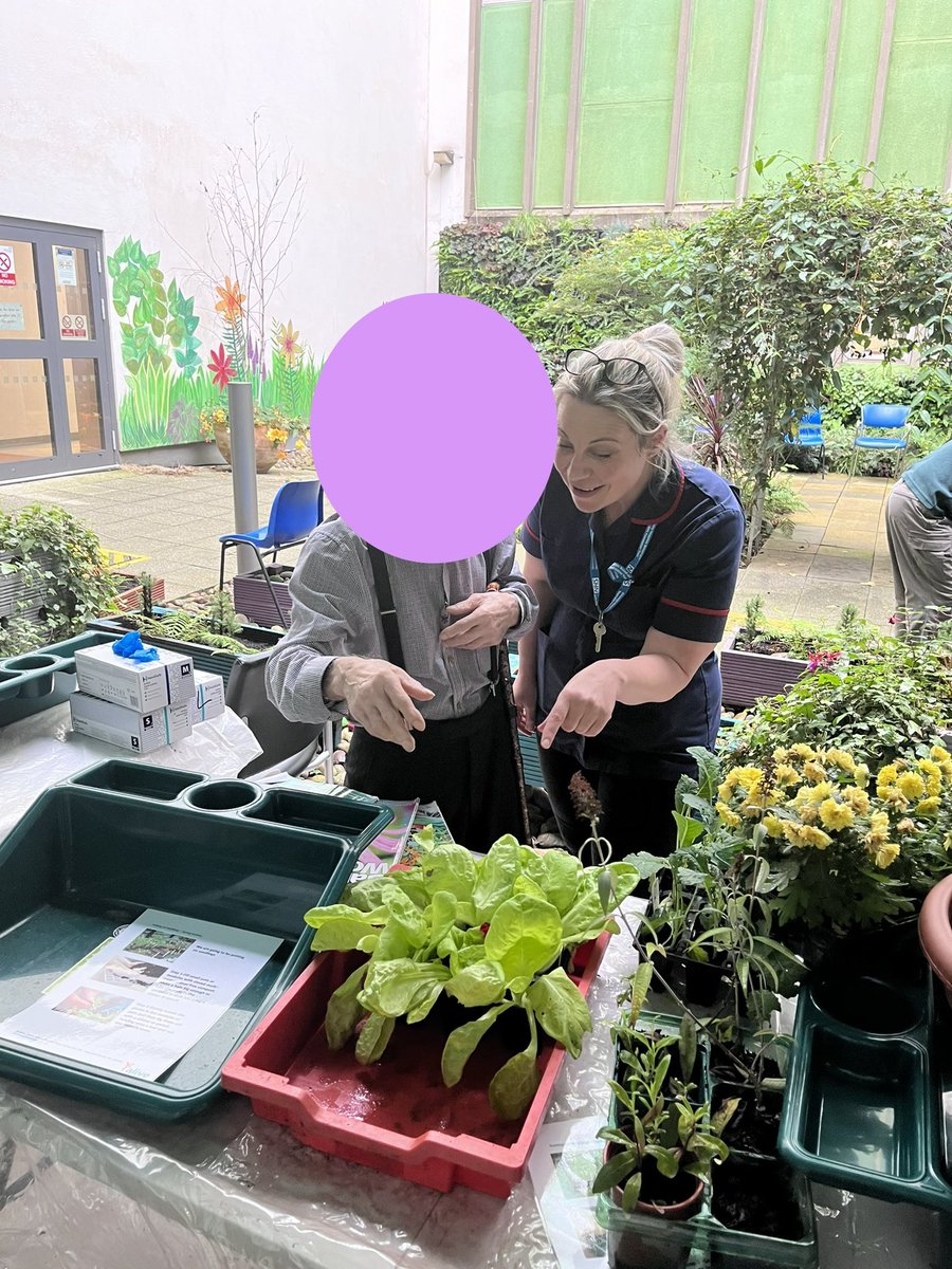 Therapeutic gardening for @uhbwNHS patients every Wednesday new initiative funded by @bwhospcharity it was great to see the enjoyment had by both patients and staff!! Thank you @aliveactivities