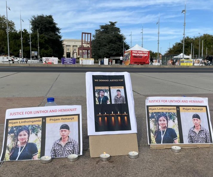 BonnyGurumayum's tweet photo. Today, We Meiteis had a Protest by Meitei Diaspora at
@UNGeneva 27 Sep 2023, Palais Des Nation, Geneva.
-The fight against #NarcoTerrorism continues.
We will put an end 2 the #NarcoTerrorism that is behind the #Violence in Manipur.
#ManipurAgainstNarcoTerrorism #GenevaWithManipur https://t.co/xBroKI9nW0