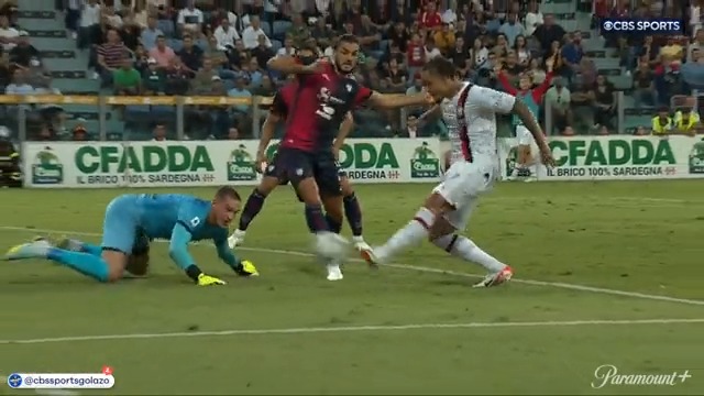 Game on!Christian Pulisic makes it happen down the wing, and Noah Okafor cleans up the mess for his first goal with the Rossoneri. 🔴⚫
