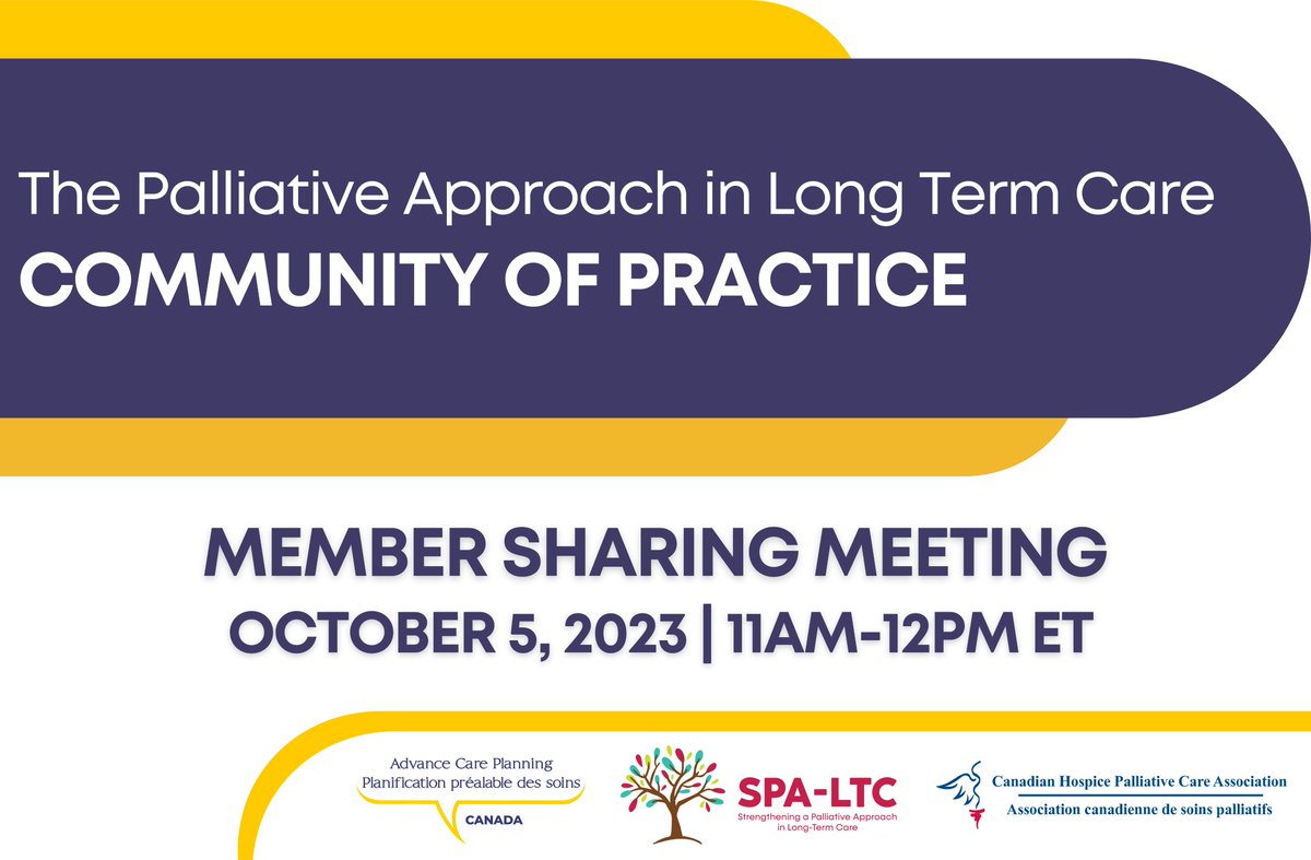 Our next Community of Practice Meeting with CHPCA is a members sharing meeting on October 5th. Join us!