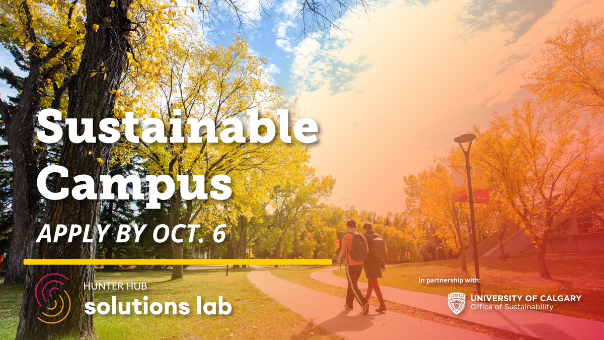 Join the Hunter Hub Solutions Lab: Sustainable Campus! 🌱 We are teaming up with the Office of Sustainability to bring you an exciting four-week challenge that will push your entrepreneurial thinking to new heights! Applications close October 6: bit.ly/3R2Cy6z