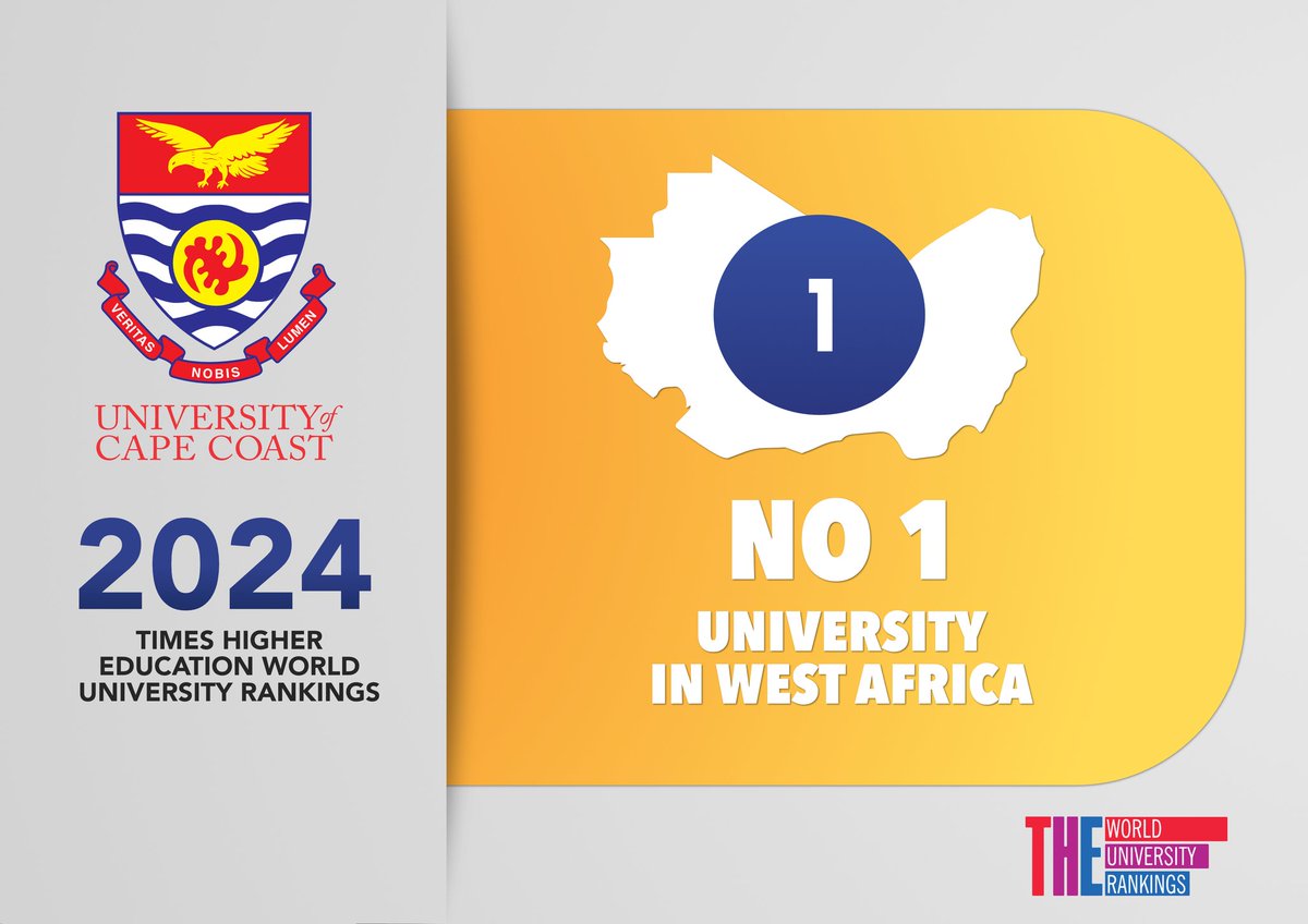 In a historic triumph, UCC has chalked up another extraordinary feat to occupy the top spot in West Africa for three consecutive times.

UCC: We are still the number one in West Africa

Clap for us!!!