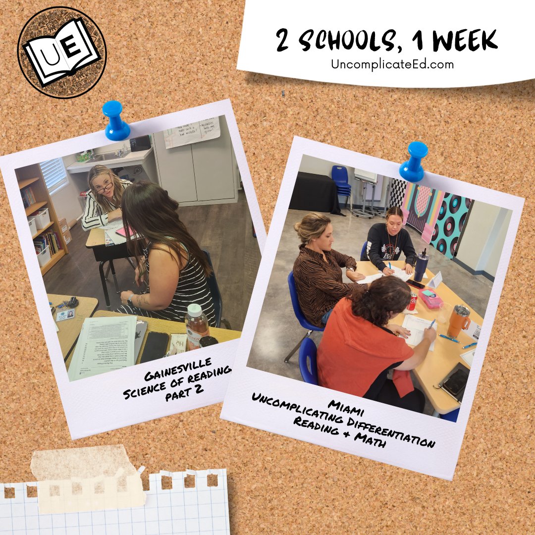Uncomplicate_Ed's tweet photo. What have we been up to this last week? 2 schools in less than 1 week, that's what! Amazing educators in Gainesville and Miami on different topics. Both schools were so dynamic! Thank you for having us.
#flteachers #beststandards https://t.co/RXnQoyOfS2