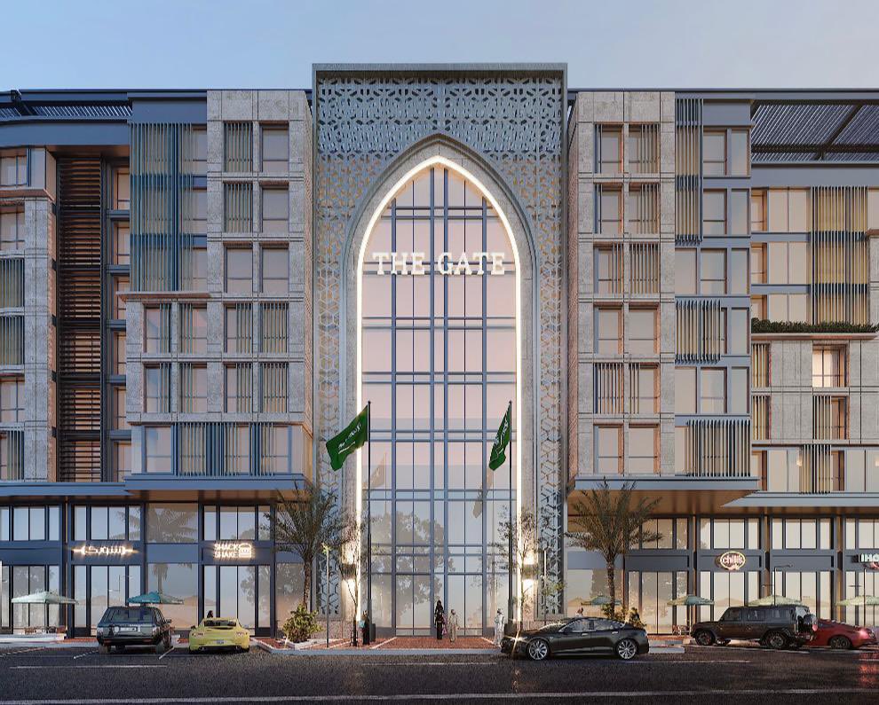 MED_Projects's tweet photo. البوابة ( #THE_GATE )، مشروع فندقي تجاري إداري يقام على مساحة إجمالية تبلغ 23 ألف م²، عند تقاطع طريق قباء مع طريق الملك عبدالله الدائري الثاني بتصميم فريد يمثل آحد النماذج المعمارية المميزة وفقًا للهوية المحلية واساليب العمارة المعاصرة https://t.co/Rj9a7TqvFj