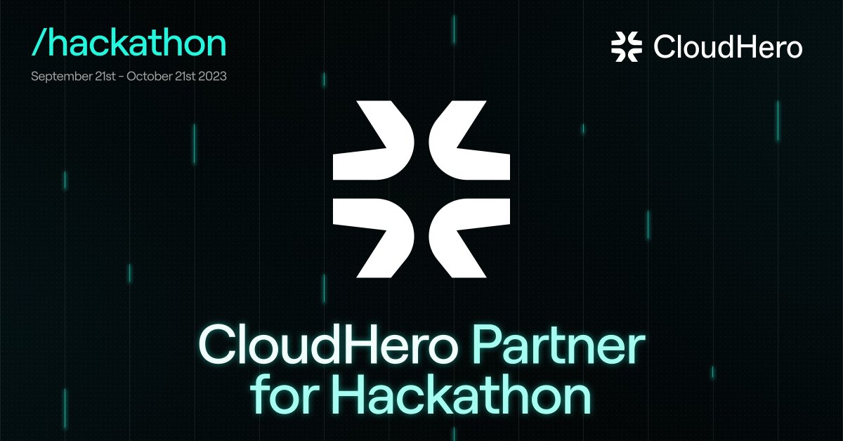 Accelerated growth industries like blockchain depend on streamlined cloud service automation and optimization. 

Removing infrastructure bottlenecks and fostering scalability.

<a href="/Cloud_Hero/">CloudHero | The DevOps Experts</a> joins the #xDayHackathon as a partner.

🔗xday.com/hackathon