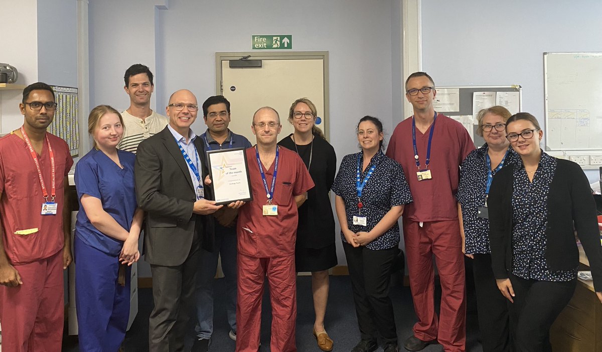 Congratulations to the Urology Team who were awarded Team of the Month. The team received multiple nominations. One of the nominations said: “The Urology Department have treated me for a few years now with patience, humour, compassion, and professionalism. #ProudToBePHU