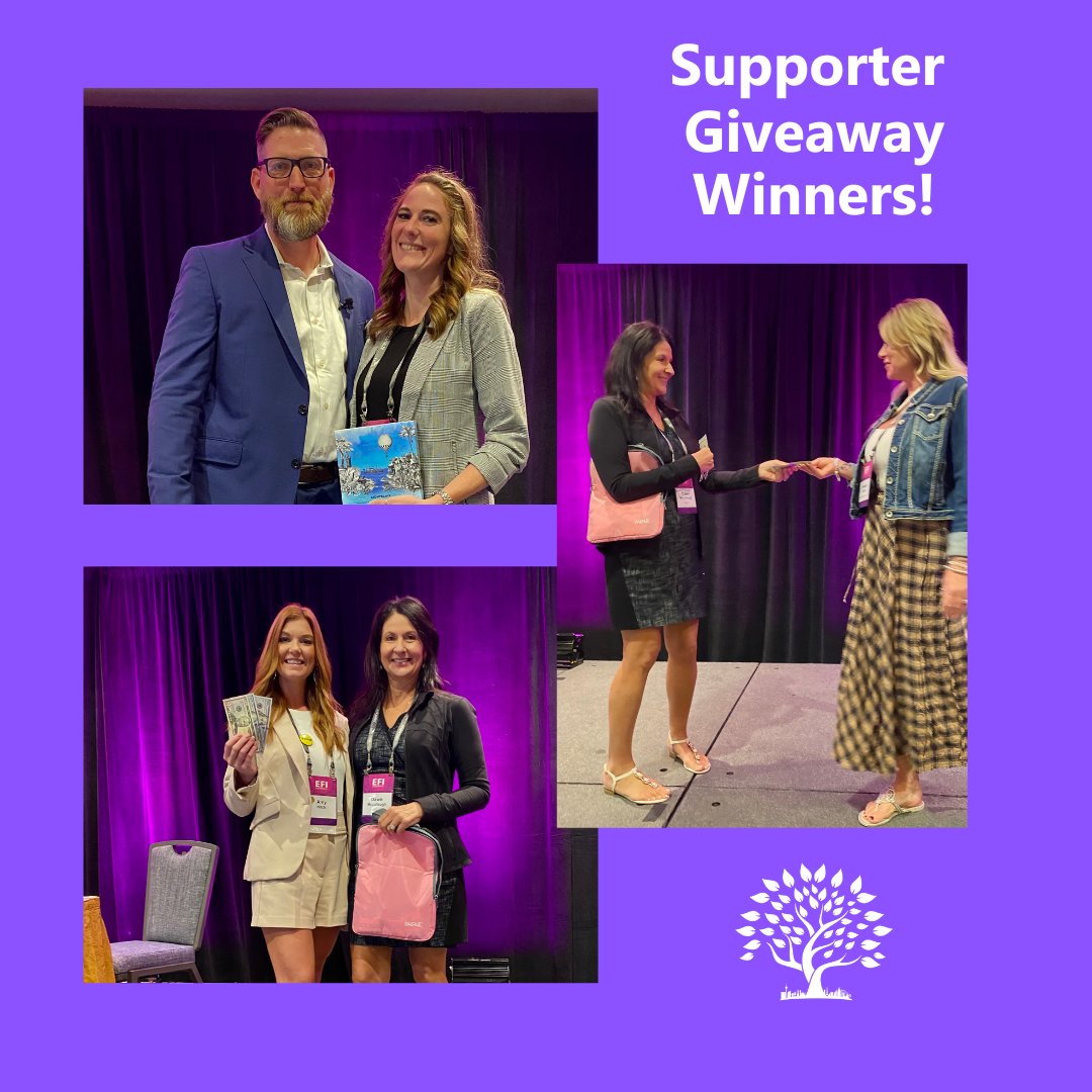 eficon2023's tweet photo. Congrats to all our giveaway winners last week! Amy Hitch and Seleena McKie went home with $250 each from DLRdmv, and Karen Barnt won the Montblanc pen giveaway, sponsored by AFIP and ADCO. Thank you to our supporters for their generosity! #EFIcon2023 #Giveaway#DLRdmv #AFIP #ADCO https://t.co/GrdjlnaoVB