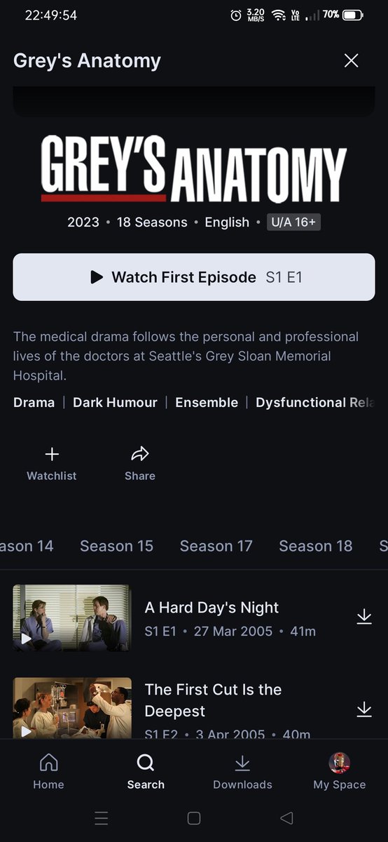 ashutn's tweet photo. @DisneyPlusHS
Grey's Anatomy Season 16,
New Girl Season 6 and
Modern Family Season 8,10 &amp; 11 are missing.
What the hell is happening here. https://t.co/6VNhX98KFg