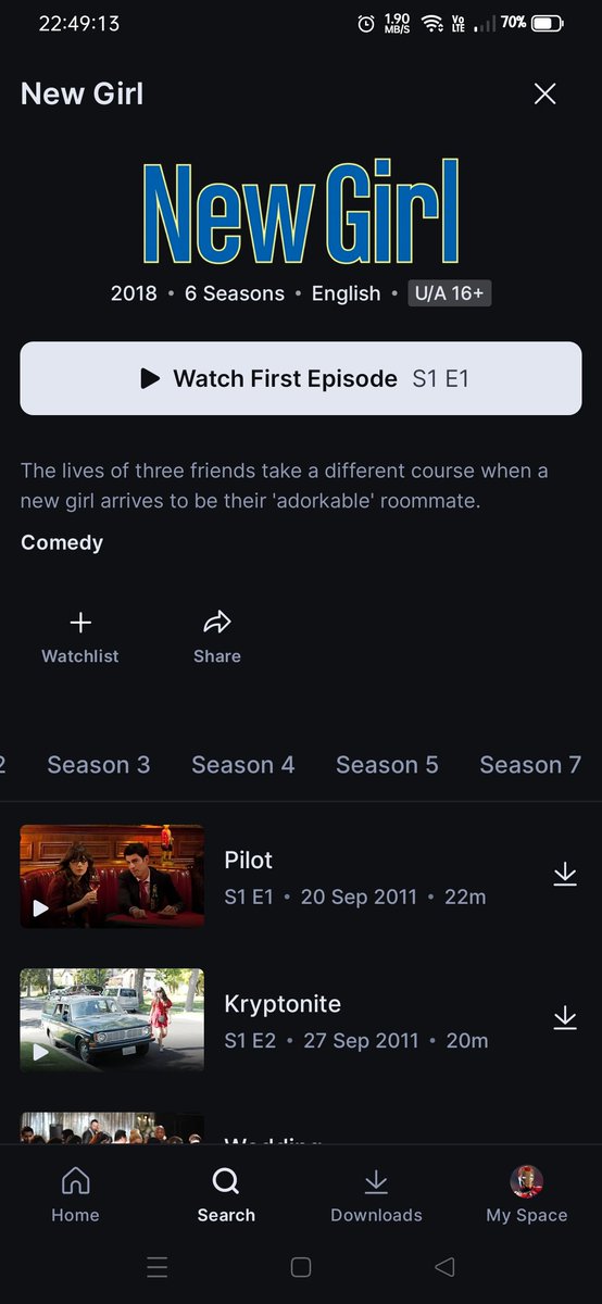 ashutn's tweet photo. @DisneyPlusHS
Grey's Anatomy Season 16,
New Girl Season 6 and
Modern Family Season 8,10 &amp; 11 are missing.
What the hell is happening here. https://t.co/6VNhX98KFg