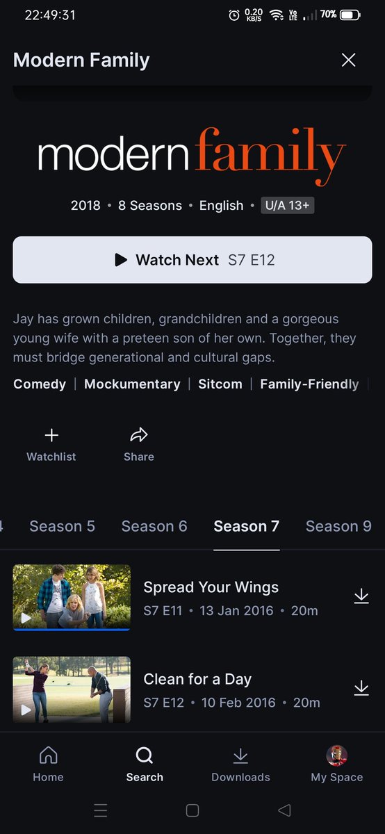 ashutn's tweet photo. @DisneyPlusHS
Grey's Anatomy Season 16,
New Girl Season 6 and
Modern Family Season 8,10 &amp; 11 are missing.
What the hell is happening here. https://t.co/6VNhX98KFg