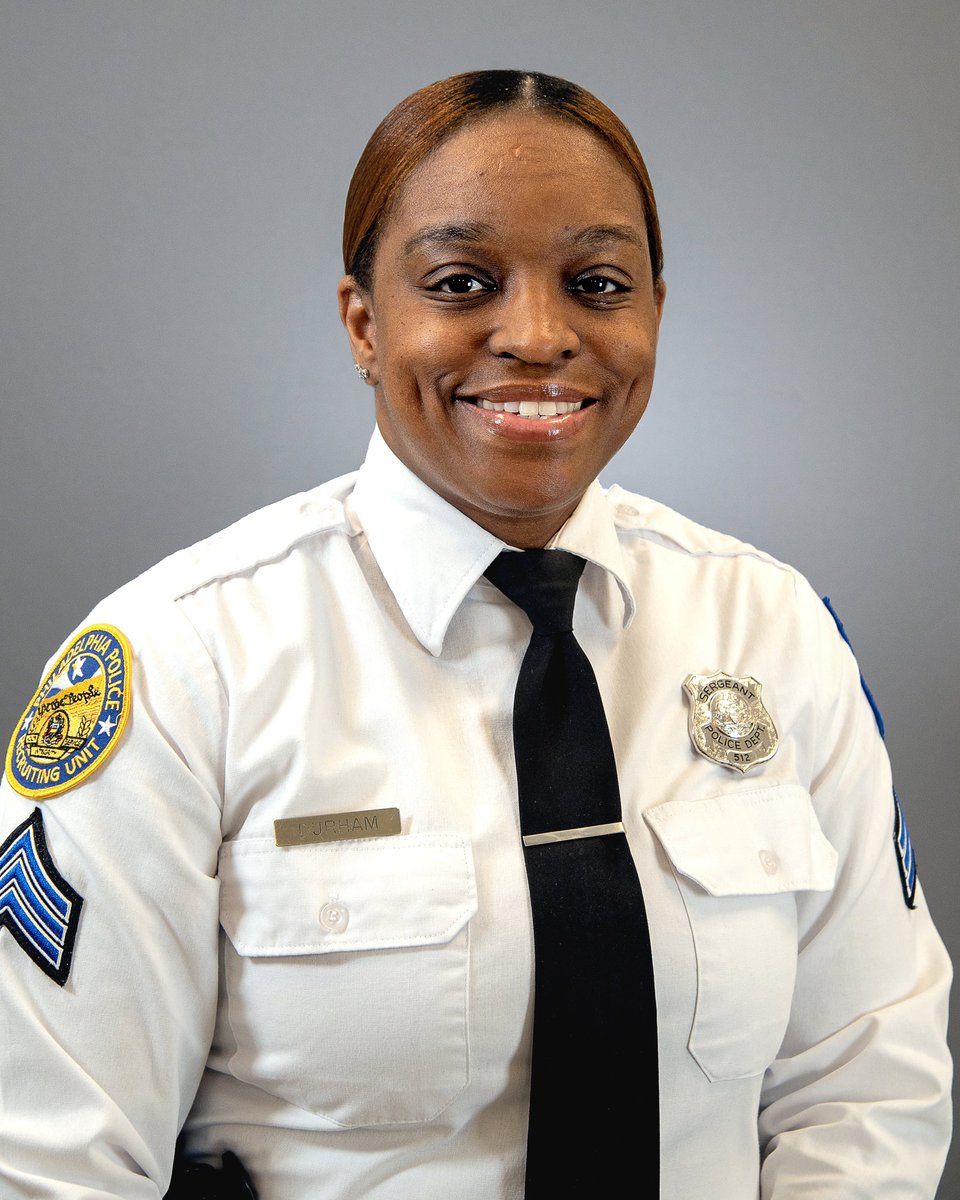 PPDRecruiting's tweet photo. On this WCW we introduce our excellent recruiting Sergeant Durham who will ensure our recruiters give 💯 to each applicant! You are now 4 days away from having an opportunity to join the finest police 👮 organization in the country! @PPDVJohnson https://t.co/VsKxPe0tZJ