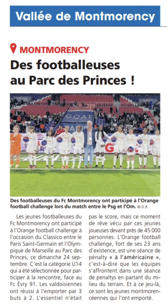 Philippe Wolak (@philippewolak) on Twitter photo Vu dans la presse ce jour <a href="/lagazette95/">lagazette95</a> retour sur l’<a href="/orange/">Orange</a> football challenge au féminin à la mi-temps du Classico avec les jeunes joueuses du <a href="/FMontmorency95/">FC Montmorency95</a> cc <a href="/TeamOrangeFoot/">Team Orange Football</a> <a href="/OrangeIDF/">Orange Île-de-France</a> <a href="/LPIFF75/">Ligue de Paris Île-de-France de Football</a> #OrangePasseurdEmotions <a href="/Orange_France/">Orange France</a> <a href="/Mikelsarriquet/">Mikel</a> <a href="/Brulon95/">BRULON Emmanuel</a> <a href="/JeanlucGirod/">Jean-luc Girod 🟧</a> Vu dans la presse ce jour <a href="/lagazette95/">lagazette95</a> retour sur l’<a href="/orange/">Orange</a> football challenge au féminin à la mi-temps du Classico avec les jeunes joueuses du <a href="/FMontmorency95/">FC Montmorency95</a> cc <a href="/TeamOrangeFoot/">Team Orange Football</a> <a href="/OrangeIDF/">Orange Île-de-France</a> <a href="/LPIFF75/">Ligue de Paris Île-de-France de Football</a> #OrangePasseurdEmotions <a href="/Orange_France/">Orange France</a> <a href="/Mikelsarriquet/">Mikel</a> <a href="/Brulon95/">BRULON Emmanuel</a> <a href="/JeanlucGirod/">Jean-luc Girod 🟧</a>