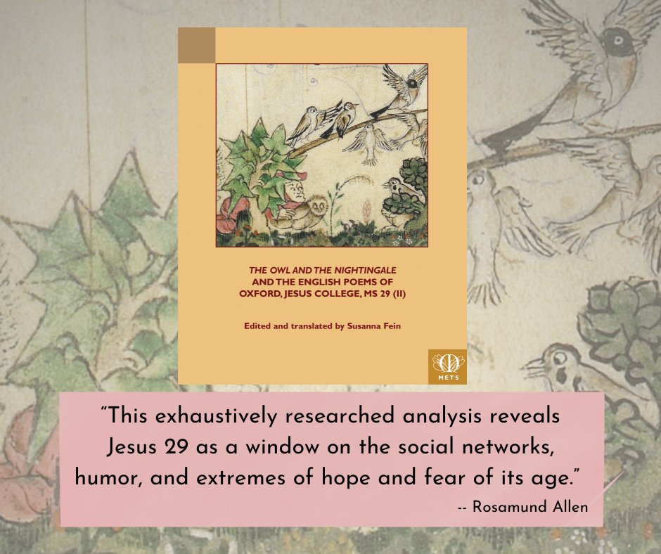 One of the titles in the Middle English Text series was reviewed recently in the Journal of the Early Book Society! Be sure to check out our linktree for information on this and other editions in the TEAMS collection! #middleenglish #medievaltwitter