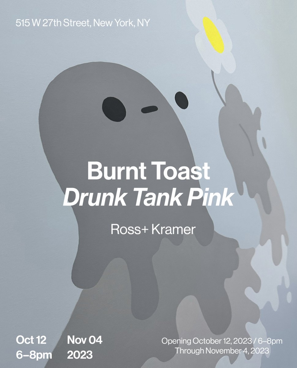 first ever solo show opening at Ross+Kramer Gallery Oct 12 NYC
