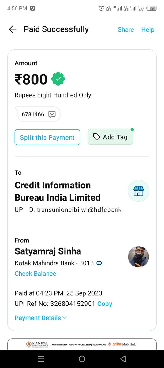 ElectronicsGlo2's tweet photo. I have raised the request related with my cibil score and I have already purchased a subscription on 25th Sep but till now there is no any active subscription shown in my profile and I have also shared email but no response, so please try to resolve.@CIBIL_Official https://t.co/nOsIxU97GG