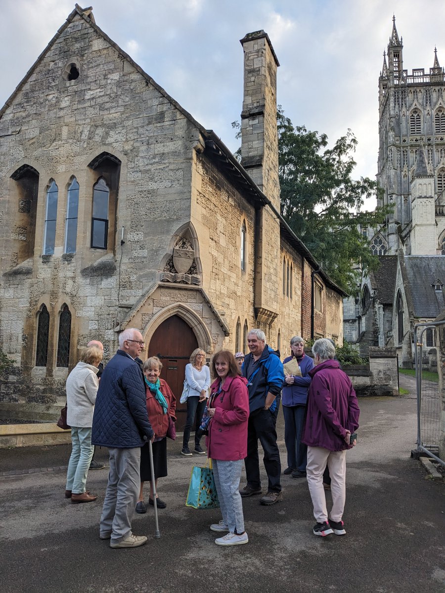 ancient_schools's tweet photo. Enjoyable evening last night for visitors to see the history of the beautifully refurbished Dulverton 6th Form Centre @KingsSchoolGlos, once the Infirmarer's Lodging at St Peter's Abbey.  Great interest in the Samson posts, which dendrochronology suggests may date from the 1320s. https://t.co/1znUjQ93s7