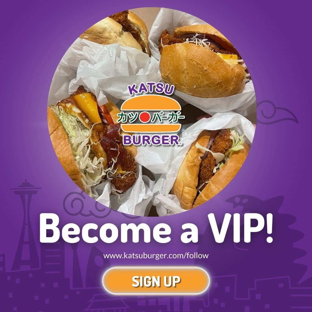 KatsuBurger's tweet image. Good food is even better with great deals! 🍔Join the Katsu Burger VIP club and get exclusive access to promos, discounts, and menu updates. 💰 

💫katsuburger.com/follow

#KatsuBurger #JapaneseBurger #SeattleEats #SeattleFoodies #SeattleFoodScene #JapaneseFusion