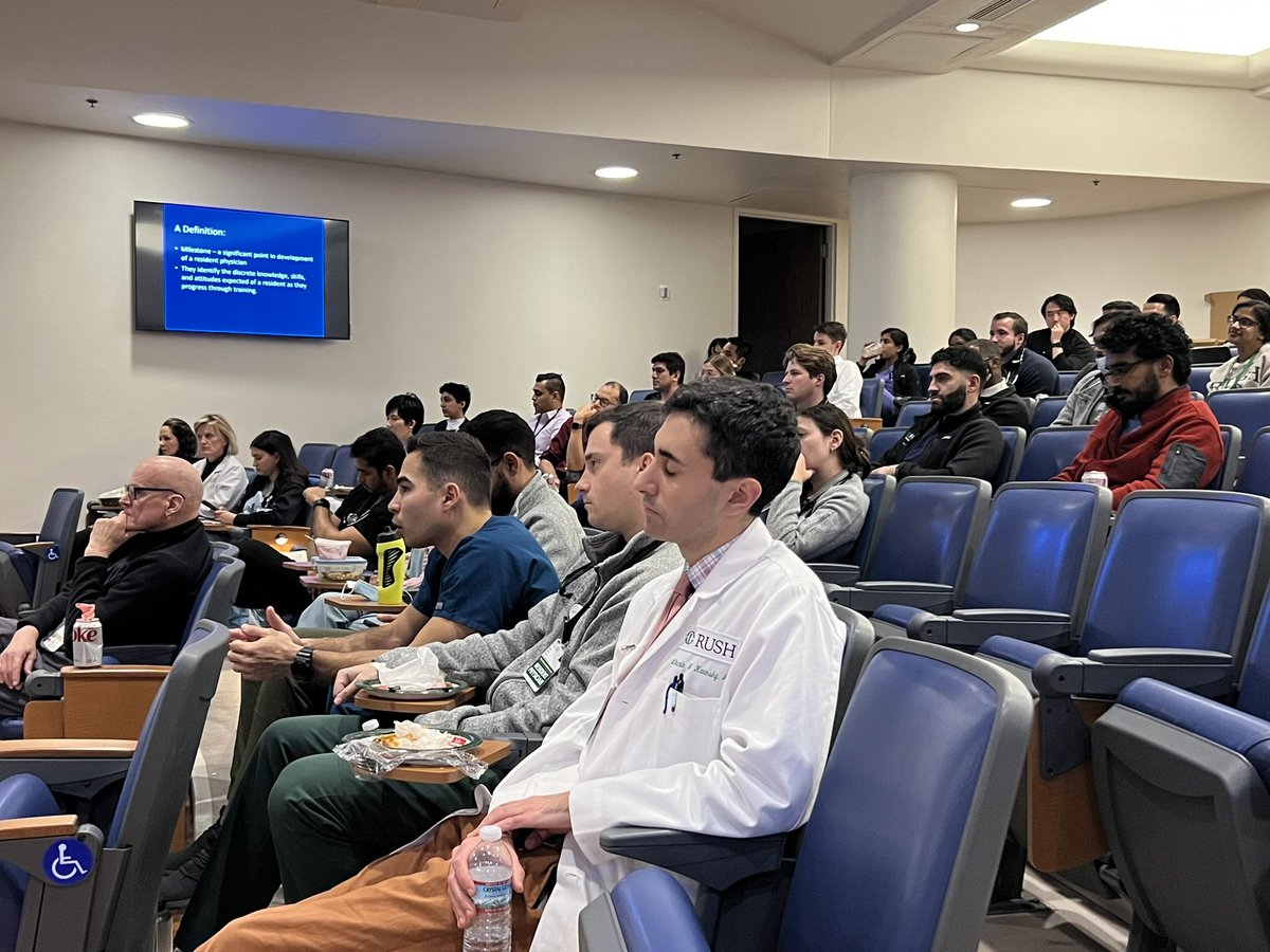 Monnie Wasse, MD, MPH mwasse.bsky.social (@wasse_m) on Twitter photo Dr. Rich Abrams, Associate Dean for the clinical learning environment, takes us through the interesting evolution of GME during <a href="/RushDOIM/">RUSH Internal Medicine</a> grand rounds! Dr. Rich Abrams, Associate Dean for the clinical learning environment, takes us through the interesting evolution of GME during <a href="/RushDOIM/">RUSH Internal Medicine</a> grand rounds!