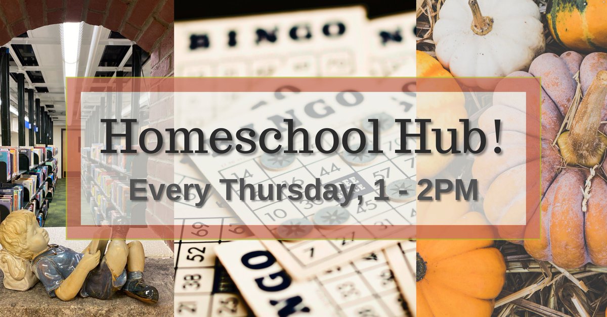 HOMESCHOOL HUB IS BACK! Every Thursday, 1—2PM, homeschool students who are preschool through elementary grade levels* are invited to come to the library for fun and activities! See our website for more details!
FMI: 207-872-5433, ldavis@watervillelibrary.org.