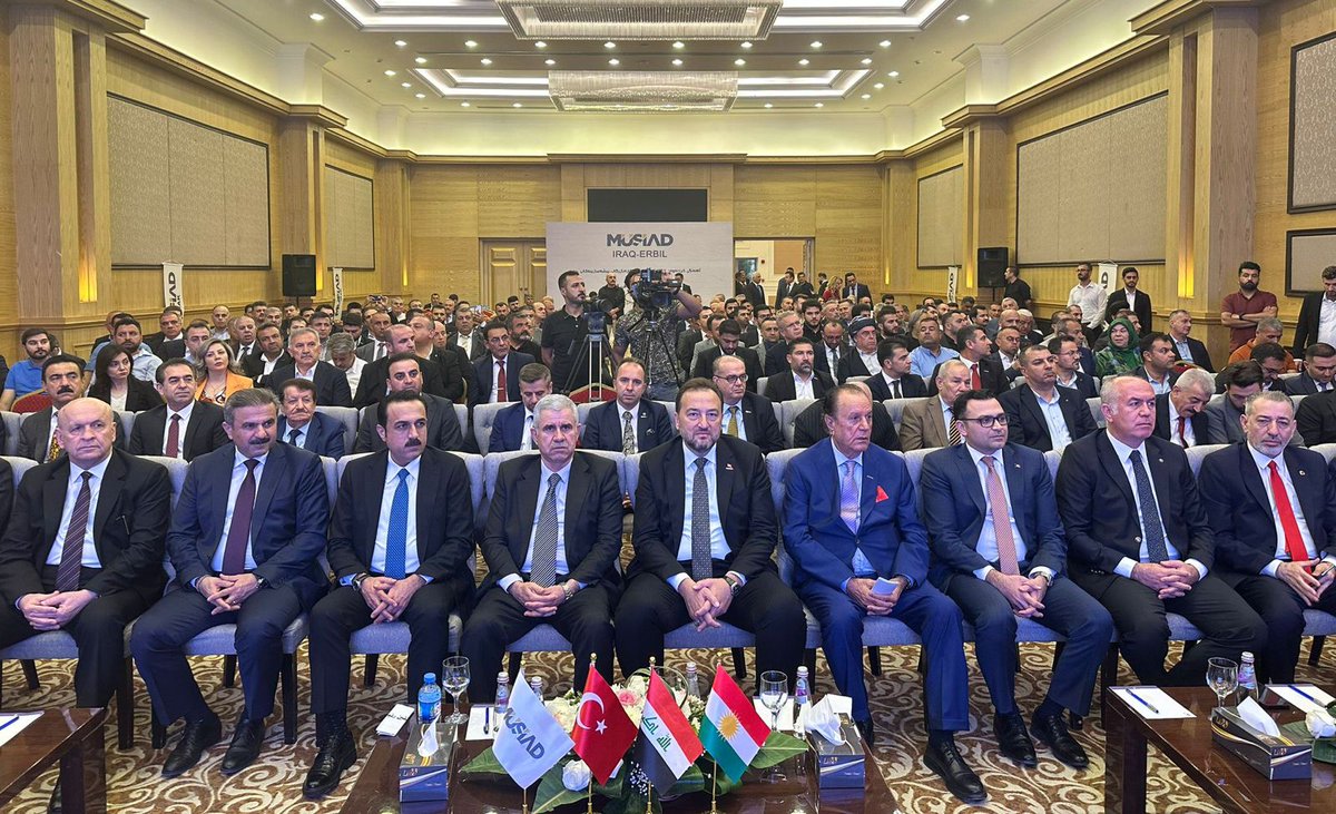 MahmutAsmali's tweet photo. MÜSİAD Irak Erbil temaslarımız çerçevesinde son etkinlik olarak, kamu kurum ve özel sektör temsilcilerinin geniş bir katılımı ile  resmi açılış programını gerçekleştirdik.

Erbil şubemizin iki ülke ticareti için önemli bir köprü görevi göreceğine inanıyoruz.

Şube Başkanı Anwar Abdullah'a ve yeni yönetim kurulunu tebrik ediyor, başarılı çalışmalar diliyorum.