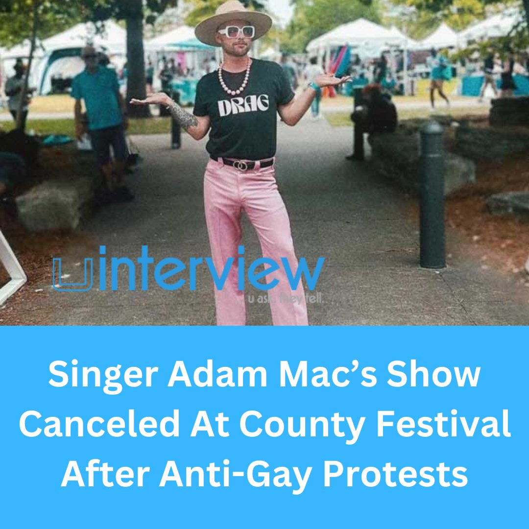 uinterview's tweet image. Country star Adam Mac has pulled out of the annual Logan County Tobacco and Heritage Festival in Kentucky.

Full Story Here: tinyurl.com/2hecuw3u

#adammac #countrymusic #countyfestival #logancountytobaccoandfestival #kentucky #gay #lgbtq