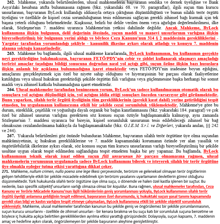 YALÇINKAYA KARARI KİMLER İÇİN EMSAL TEŞKİL EDER?

Kararın açıklanmasından sonra en çok gelen sorulardan biri hiç şüphesiz buydu. Sonda söyleyeceğimi baştan söyleyeyim; sorunun cevabı, Yalçınkaya kararında ortaya konulan ilkeler güncel yargılamalar kapsamında yargılanan herkes