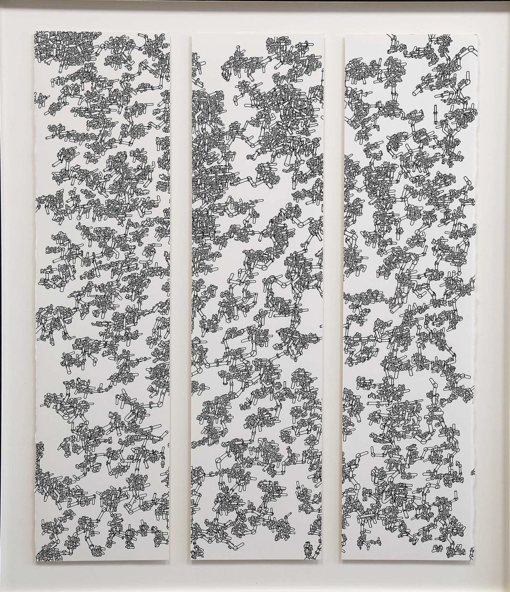 DeltaHStudios's tweet photo. Triple-slit Experiment by Jin Suk Kim and other pieces….see more at his ‘Pipe Dream’ exhibition, on now here in the Delta House Gallery until the 29th October!!
.
.
#art #arts #abstractart #abstractarts #drawing #drawings #abstractdrawing #abstractdrawings https://t.co/MBFcpBiNIP
