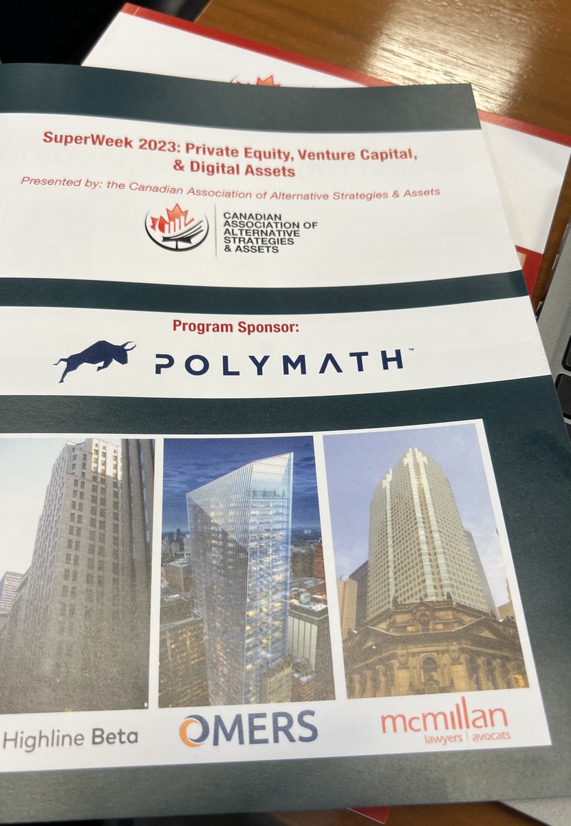 PolymathNetwork's tweet photo. Here we go! CAASA Super Week underway today in Toronto - we are taking in the discussions here, excellent panels of leaders and experts. https://t.co/Oj1NXf12jK
#caasa #defi #fintech #tokenization #digitalassets #capitalmarkets https://t.co/NEWYLLmOia