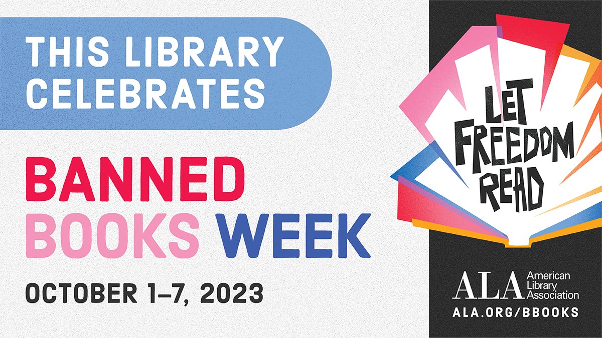 It's #BannedBooksWeek 🚧📖🔥 Celebrate the #FreedomToRead at the MPC Library. Save the date, October 4th, 12:30-2:00, Library, Karas Room, the Banned Books Read-Out by the MPC Creative Writing Program. #mpc #mpclib #mpclibrary #readwithus #listenwithus