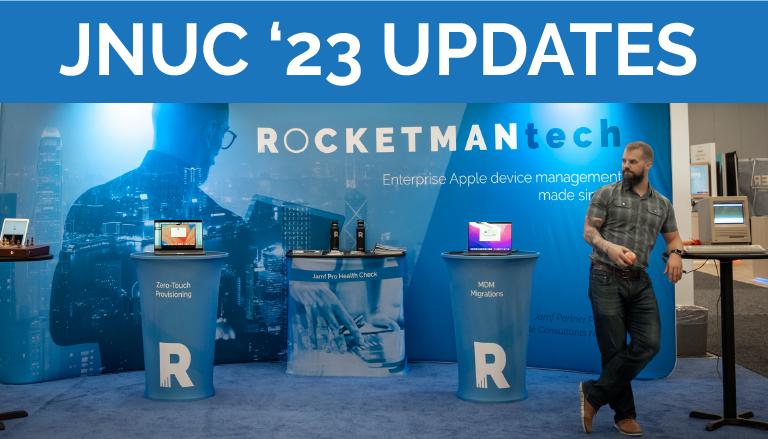 Next month, Rocketman Tech (@Rock3tmanTech) invites you to a JNUC recap webinar! Tune in on Oct. 6 at 2 pm ET for all the Jamf updates from JNUC and other important sessions to check out. Register here: ow.ly/hWqp50PQfjo