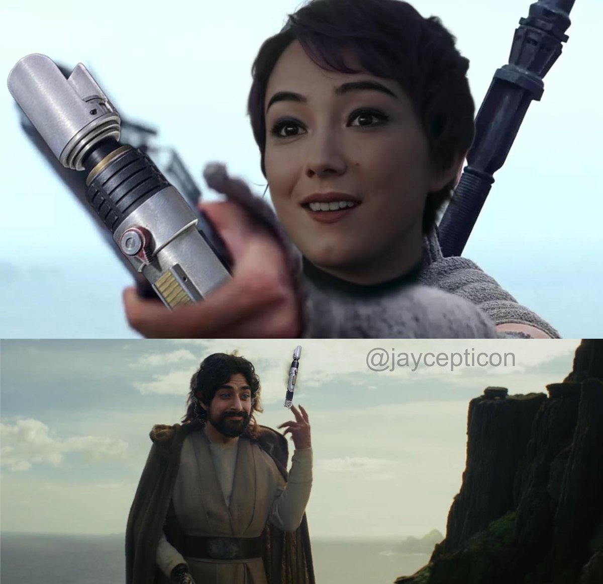 A male hero that takes a lightsaber and fights? No, we can't have that. #Ahsoka