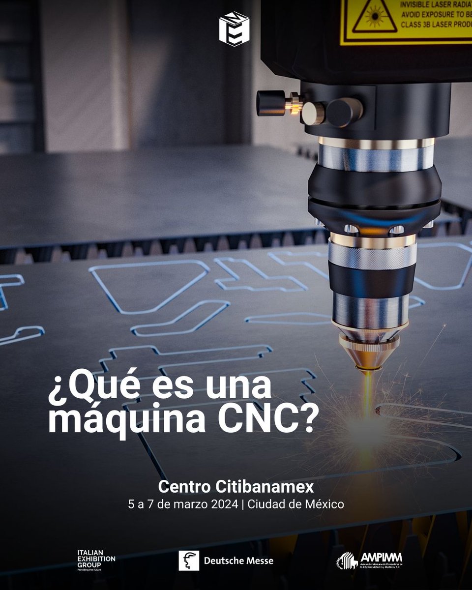 MEM_Industrial's tweet photo. Una Máquina CNC 🪓 es un equipo de corte, grabado y/o marcado, que controla la posición y velocidad de los motores, a través de una computadora que acciona los ejes de la máquina mediante un Control Numérico Computarizado (CNC). 💻

¿Te sumas a nuestra edición 2024?

#MEM2024 https://t.co/8AyFCEHDmD