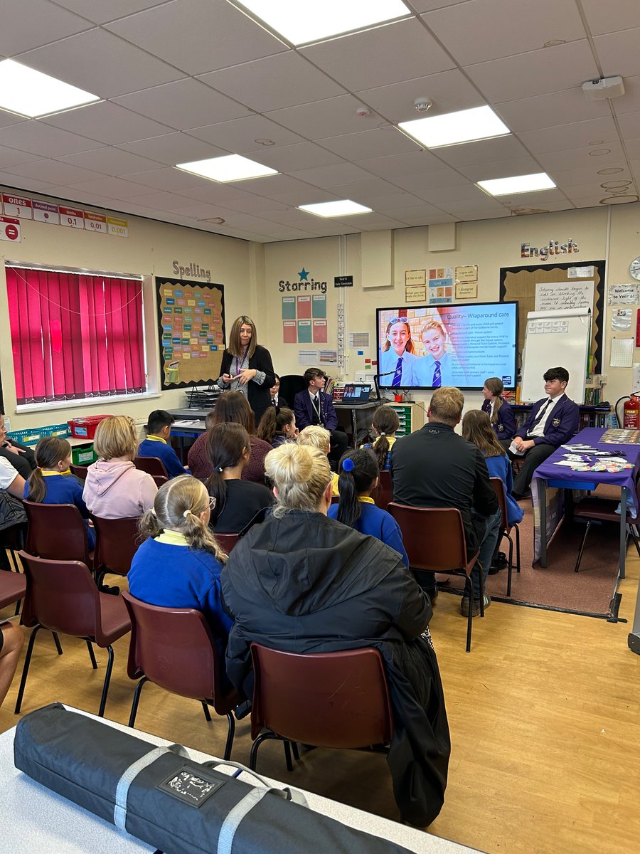 Thanks to <a href="/GolborneHigh/">Golborne High School</a> for their parent meeting this week. Lovely to see ex-pupils returning who have grown in confidence through their experiences &amp; active roles at high school. Thank you to our parent community for their attendance💙 
#boldstrongcourageous