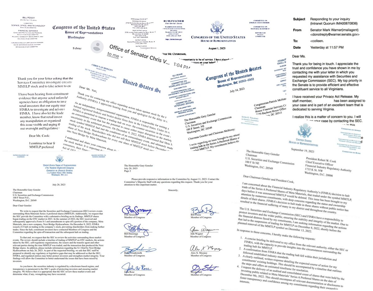 JunkSavvy's tweet photo. @RalphNorman THANK YOU for asking Chairman @GaryGensler regarding AN AUDITED AGGREGATED SHARE COUNT FOR $MMTLP at the @FinancialCmte hearing today!!! "We'll send you another letter..." GG still can't seem to remember. Let's help him out...
REMEMBER THESE, GARY???
$MMTLP $MMAT $TRCH