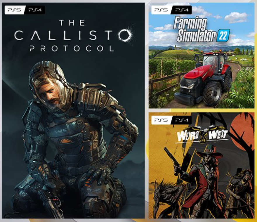 Jogos mensais de outubro para membros PlayStation Plus: The Callisto  Protocol, Farming Simulator 22, Weird West – PlayStation.Blog BR