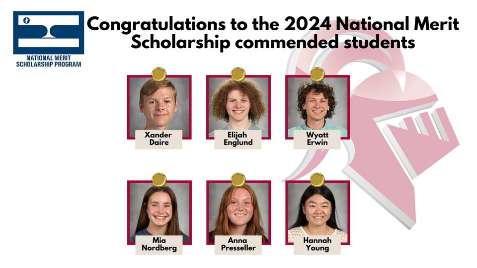 Congratulations to all of our Irondale High School students who were named Commended Students in the 2024 National Merit Scholarship Program!