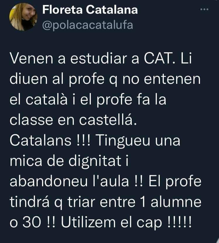 Nil_Cat1's tweet photo. Tota la raó Floreta Catalana! https://t.co/beCii99t8d