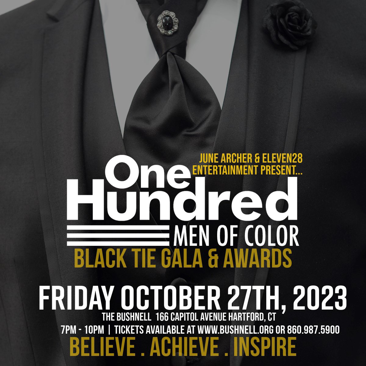 TreasRussell's tweet photo. I’m proud to be an honoree at this year’s 100 Men of Color gala!
Support #100menofcolor and their work to uplift, support and recognize men of color across CT. Get your tickets now. https://t.co/VIEnzrpZLH