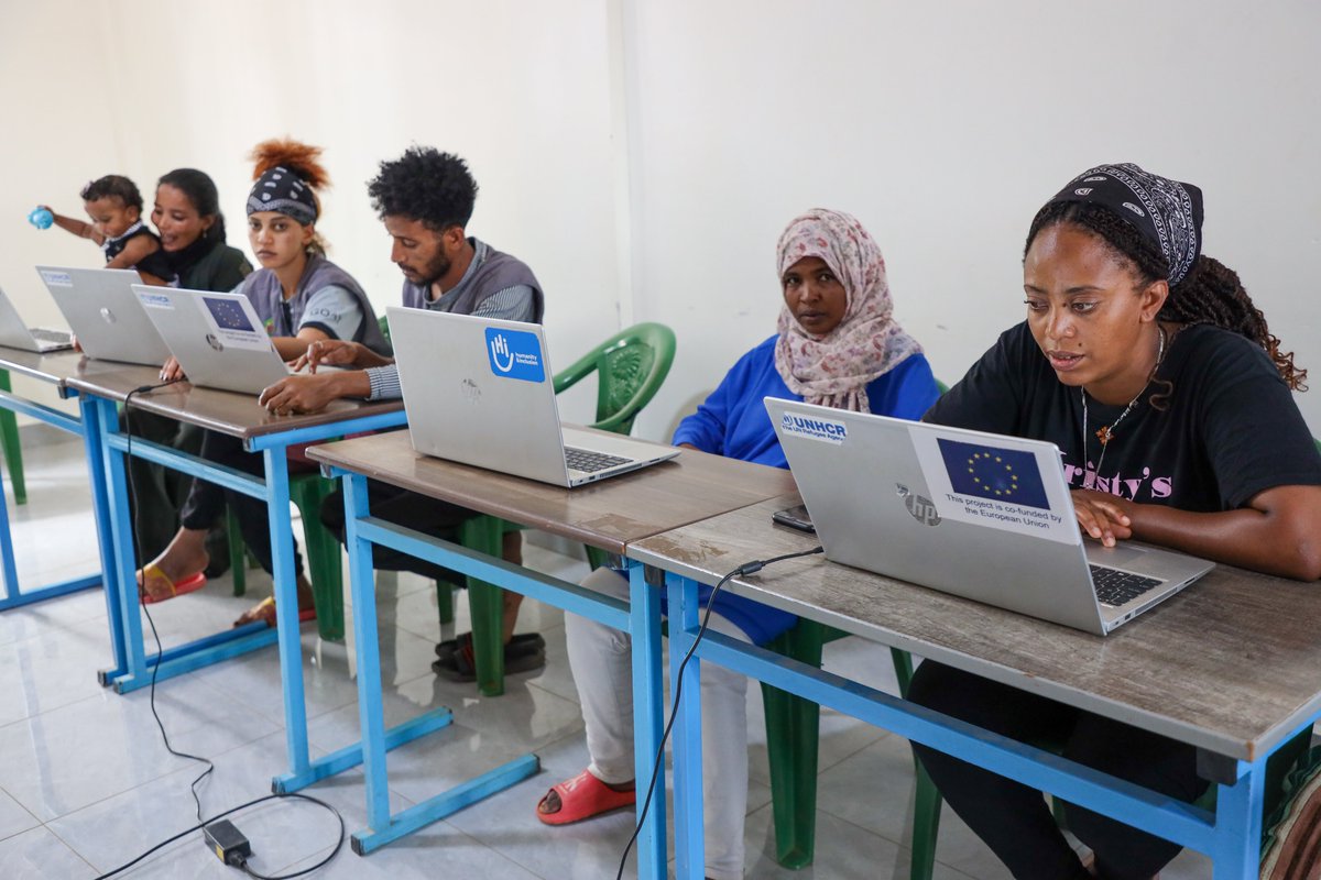 RefugeesRwanda's tweet photo. Today @AissatNdiaye, Danish Minister @KaareDybvad &amp; @RwandaEmergency inaugurated a new community centre at ETM Gashora

Thanks to Denmark's support, the centre will be a lifeline for evacuees from Libya, providing protection services &amp; skills training as they await resettlement🇩🇰 https://t.co/6QvTMPMXRp