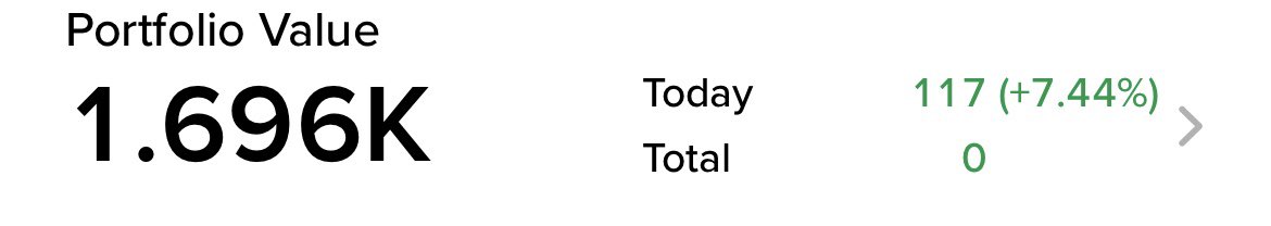 AntarMann's tweet photo. Small account Up 70% in 7 trading days . https://t.co/TcsJEevw2N